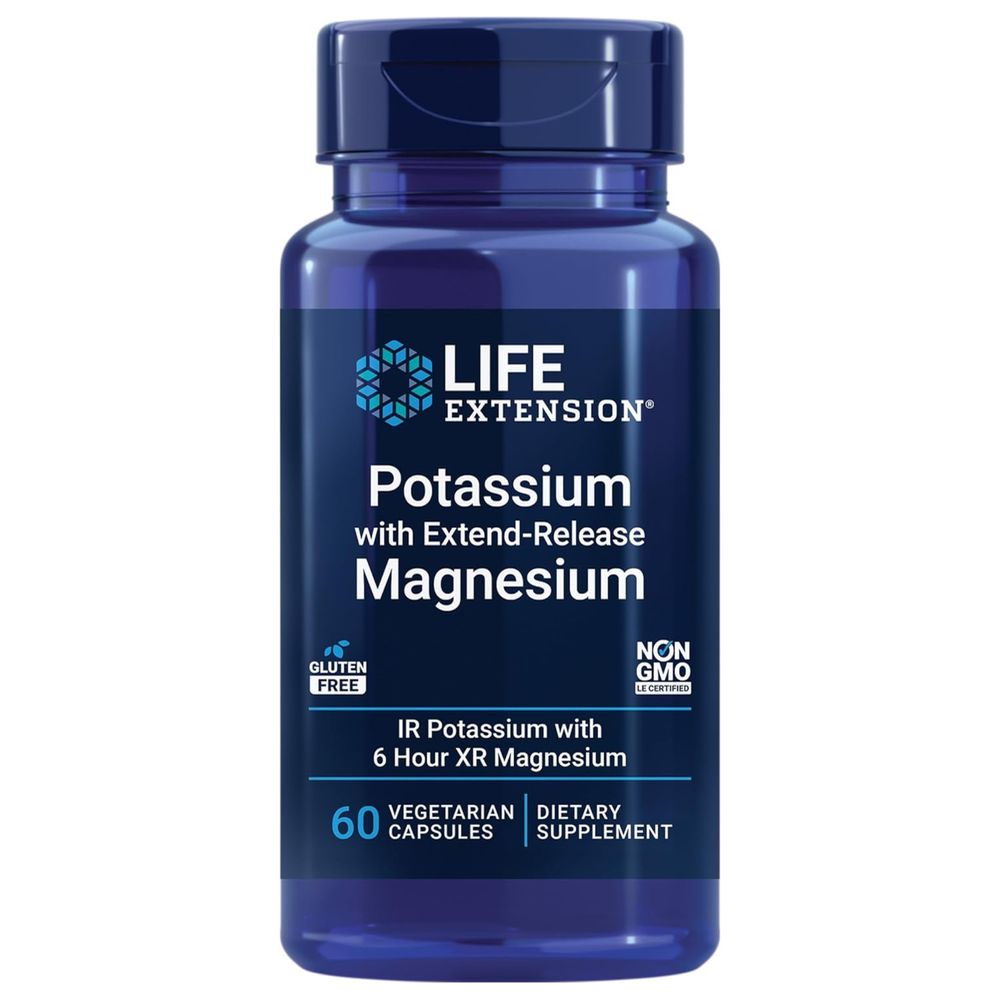 Life Extension - Potassium with Extended-Release Magnesium - 60 Veg Caps