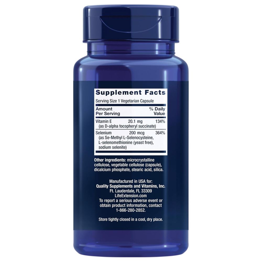 Life Extension - Super Selenium Complex with Vitamin E - 100 Veg Caps