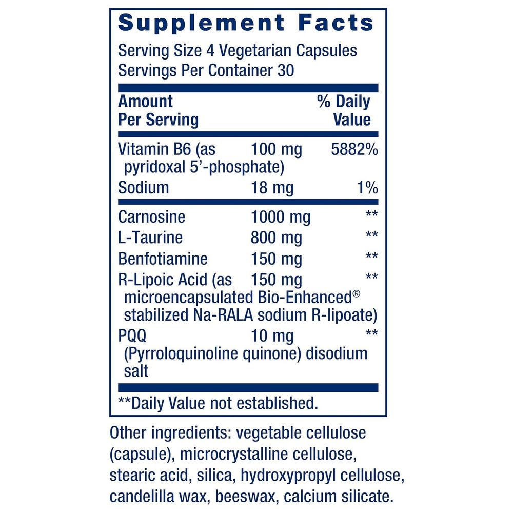 لايف إكستنشن - مُحسِّن طاقة الميتوكوندريا مع PQQ - 120 كبسولة نباتية