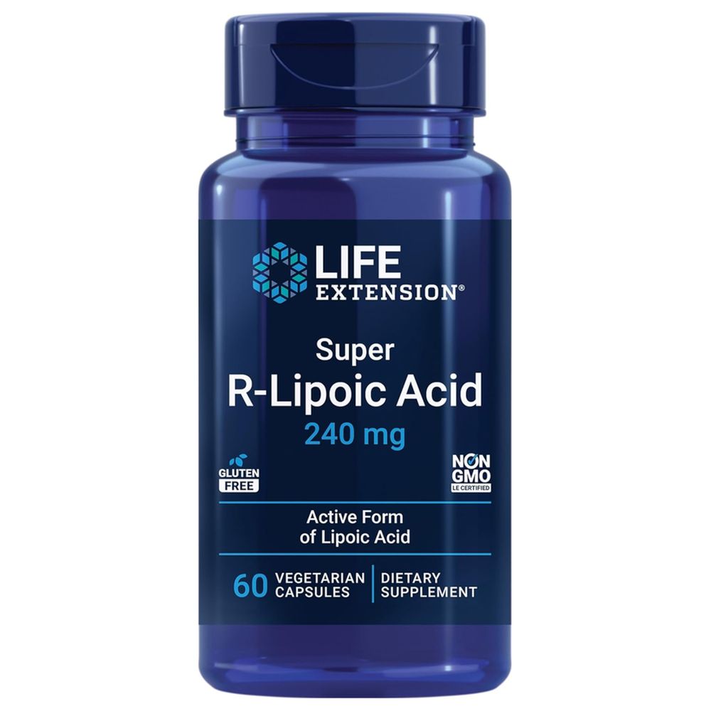 Life Extension - Super R-Lipoic Acid 240 Mg Supports Cellular Energy - 60 Veg Caps