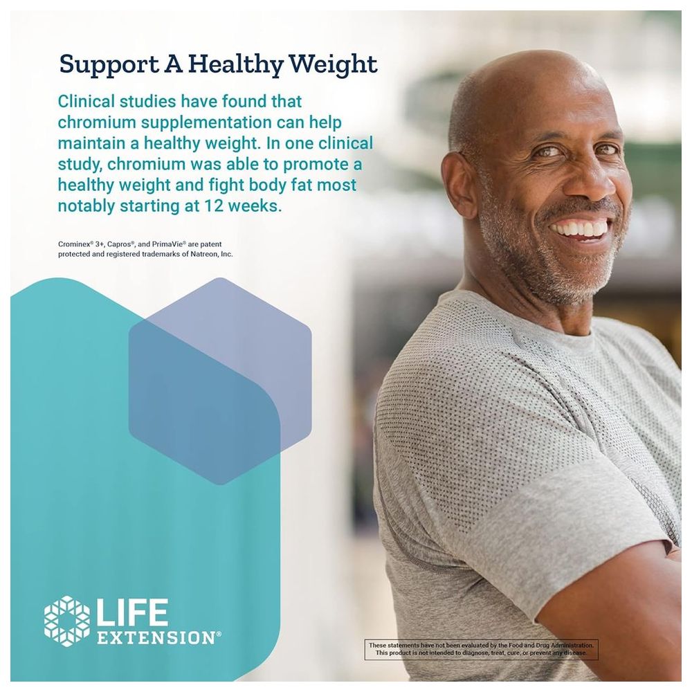 لايف إكستنشن - كروم مُحسَّن مع كرومينكس - 60 كبسولة نباتية