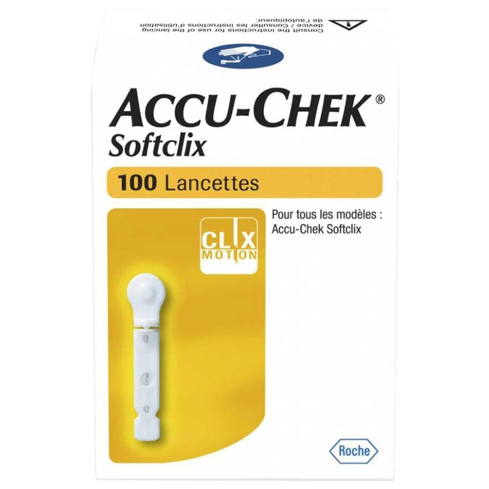 ACCU-CHEK - Softclix Lancettes - 100 Pcs