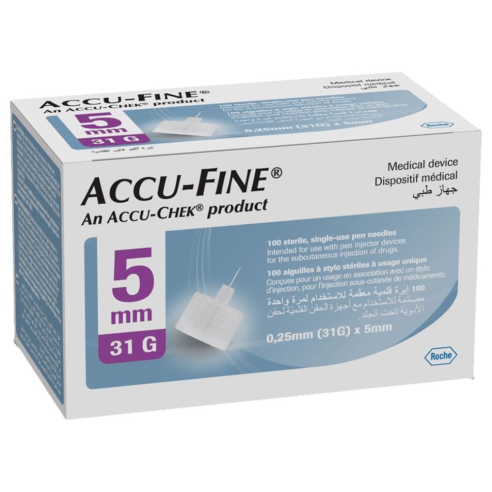 Accu-Fine - Pen Needles - 31 g x 5mm - 100 Pcs