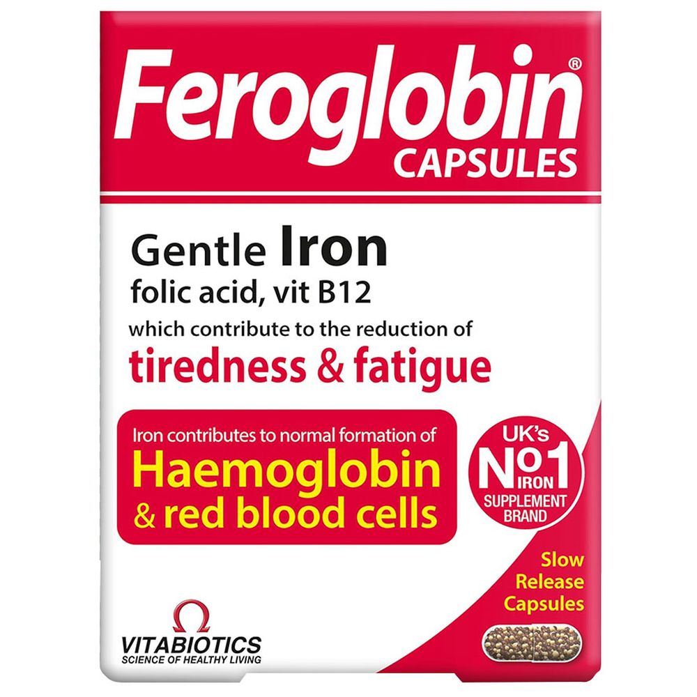 Vitabiotics - Feroglobin Capsules - 30 Pcs