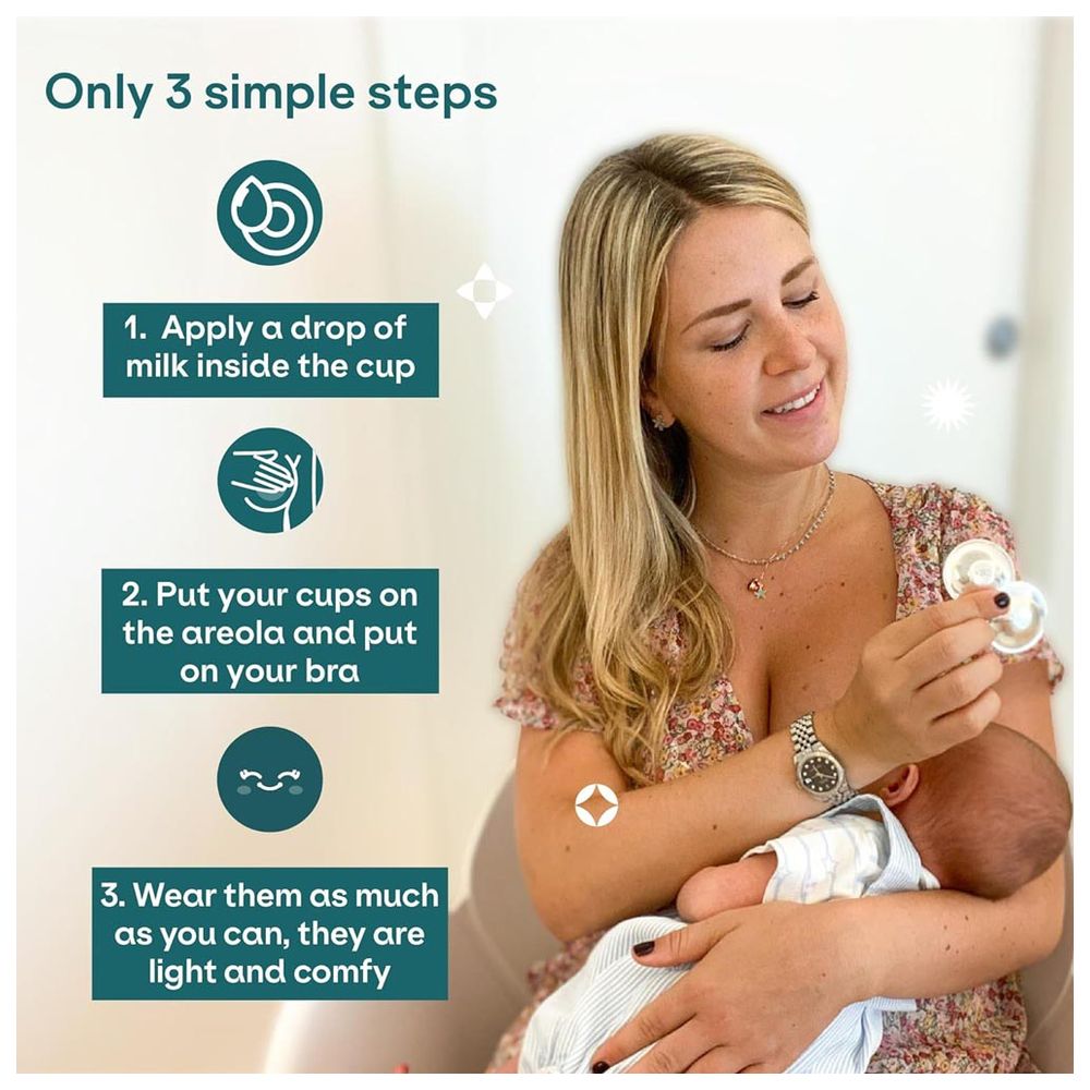 واقيات حلمات كوالا بيبي كير - أكواب فضية - عادي