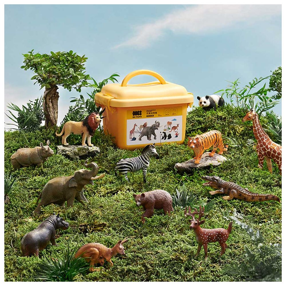Babycare - Wild Animals Playset - 12 Pcs