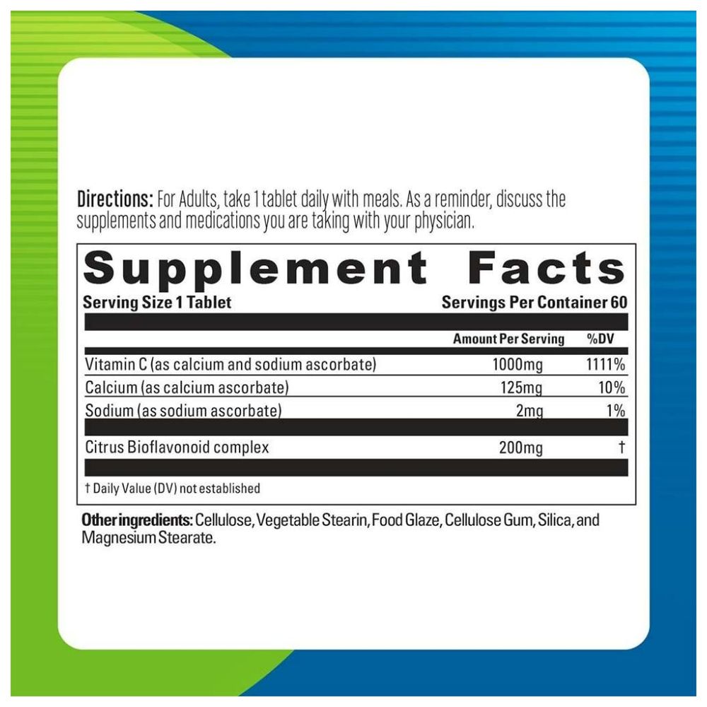 Blueberry Naturals - Buffered Quick C 1000mg Tablets 60's