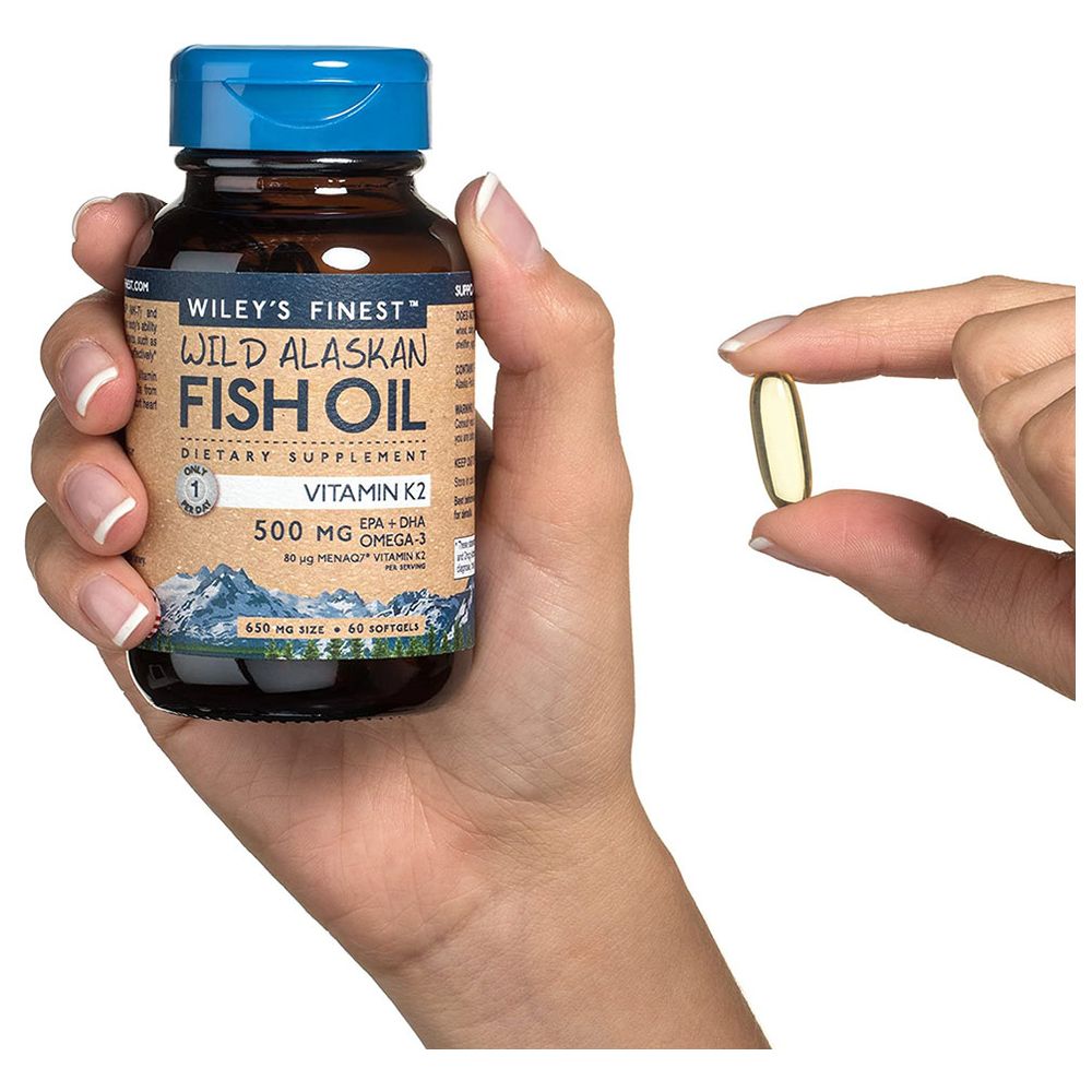 وايليز فاينيست - كبسولات فيتامين ك2 مع إي بي إيه + دي إتش إيه - 60 كبسولة