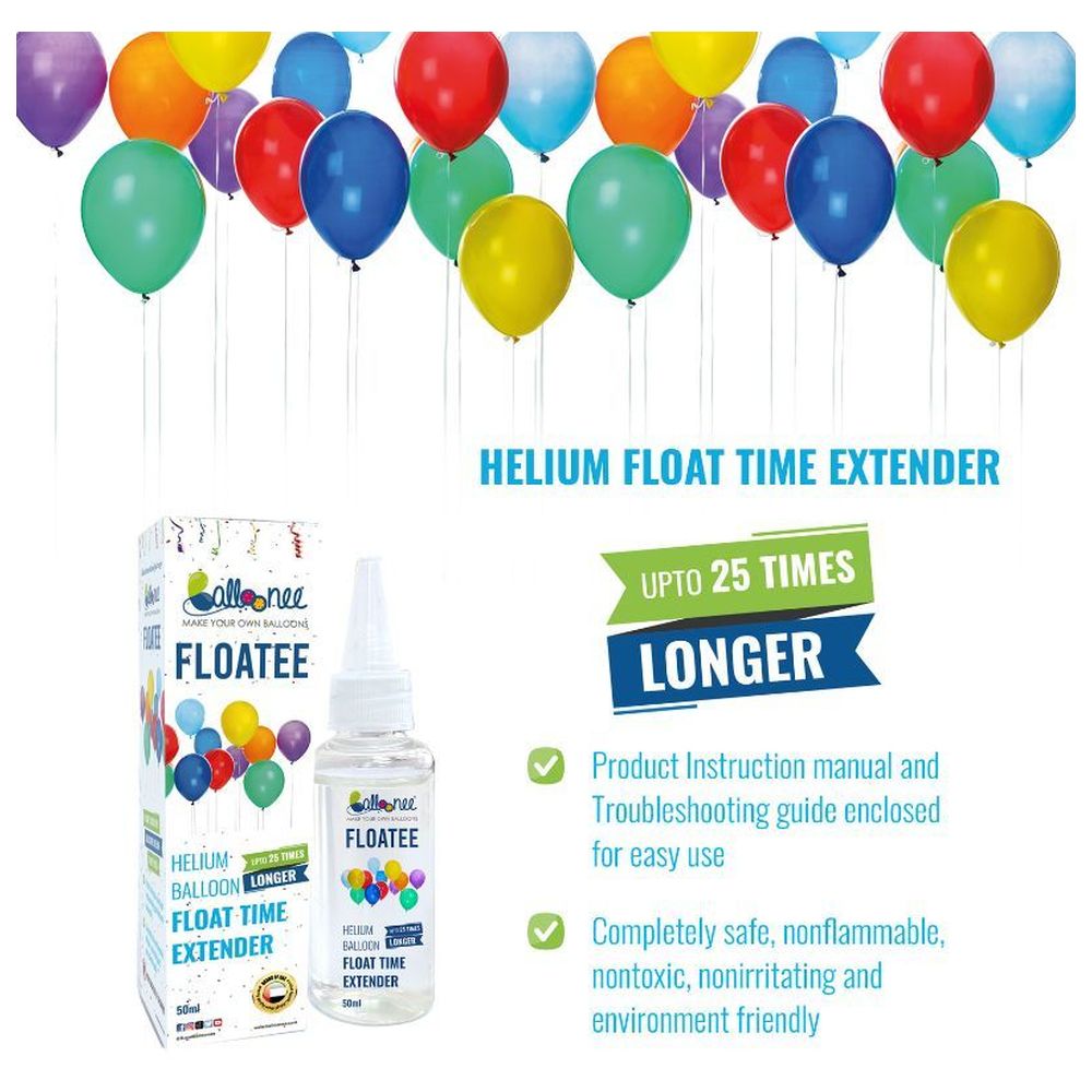 Balloonee - Standard Disposable Helium Party Kit With 30 Balloons