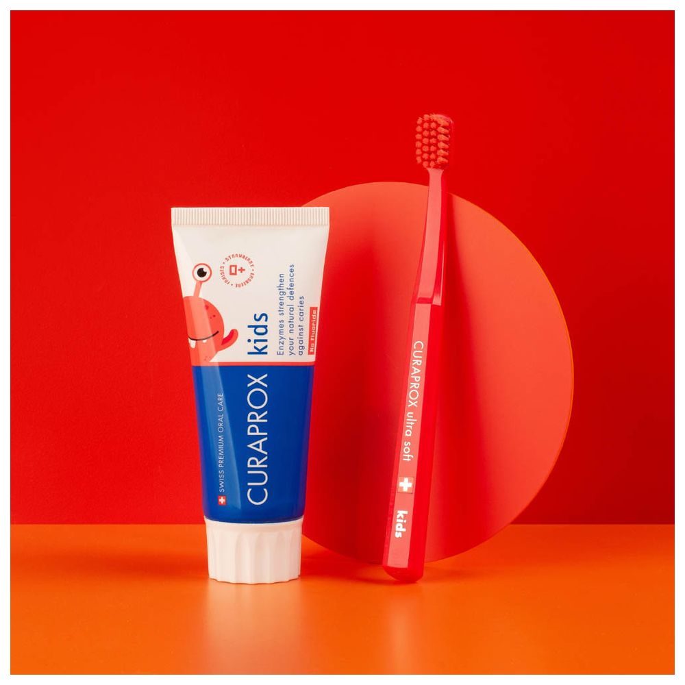 Curaprox - Kids Toothpaste Strawberry Without Fluoride 60ml