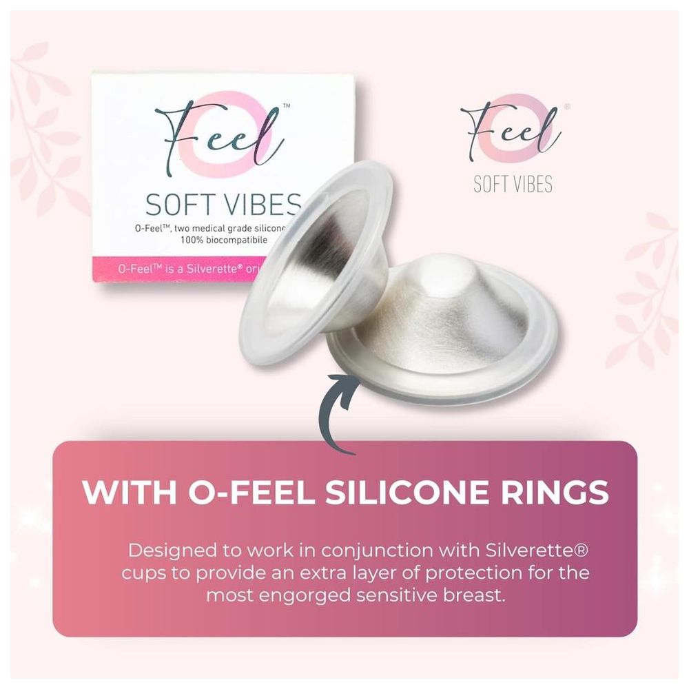 Silverette - Silver Nursing Cups With O-Feel - Regular