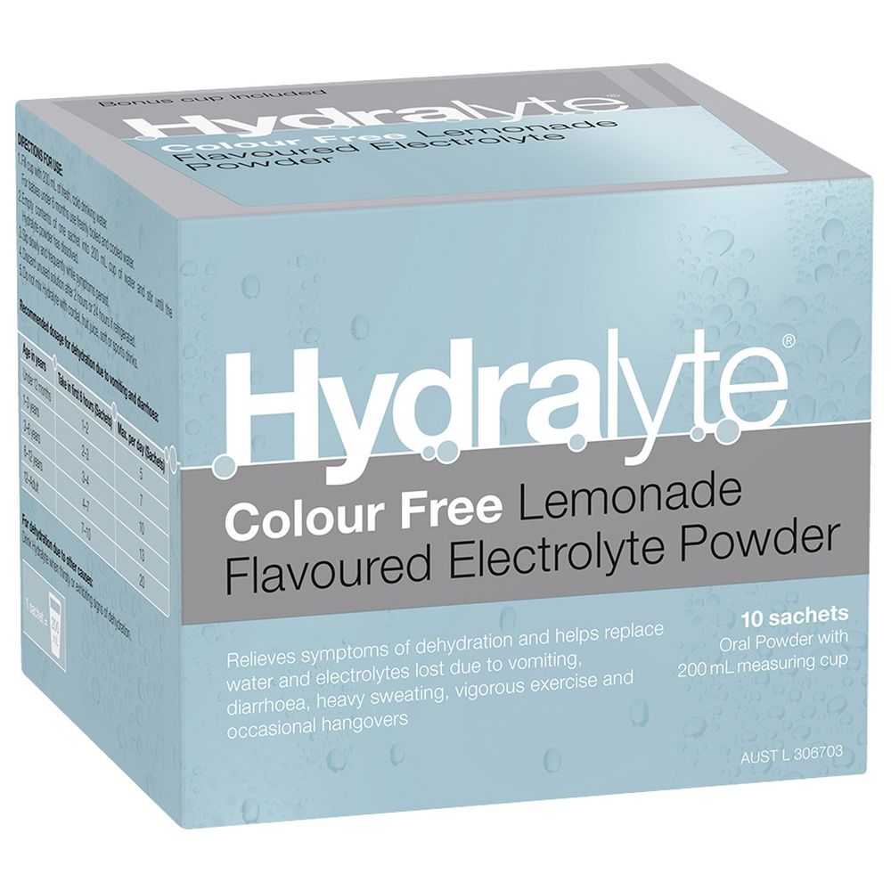 هيدرالايت - أكياس مسحوق الإلكتروليت - بنكهة الليمون - 10 أكياس - 4.9 غرام