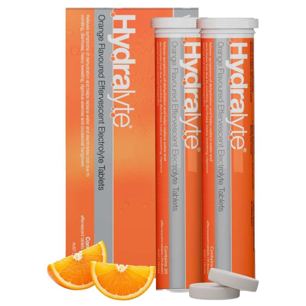 هيدرالايت - أقراص فوارة - برتقالي - 40 قطعة