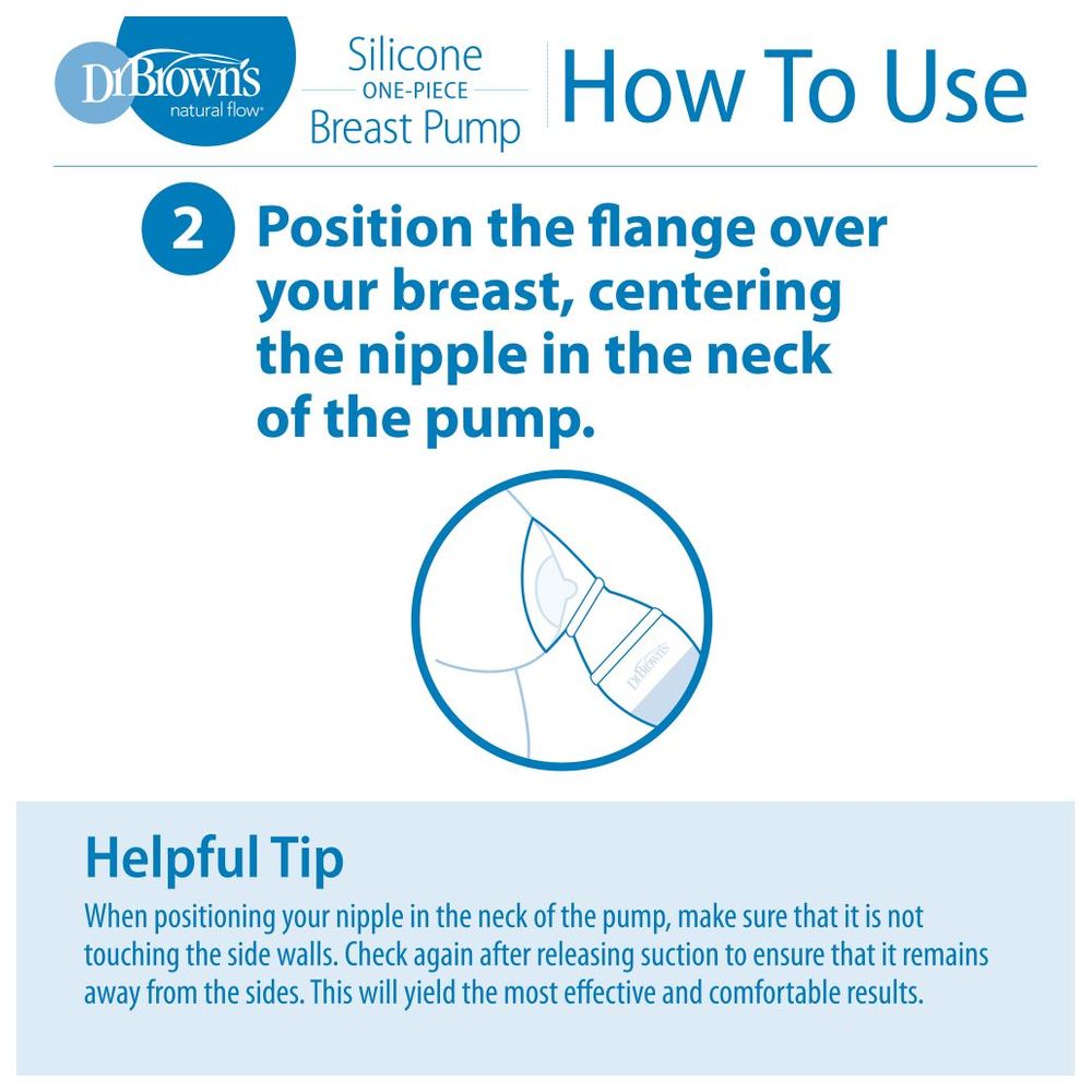 مضخة الثدي من دكتور براونز مع خيارات ضيقة سعة 120 مل + رضّاعة