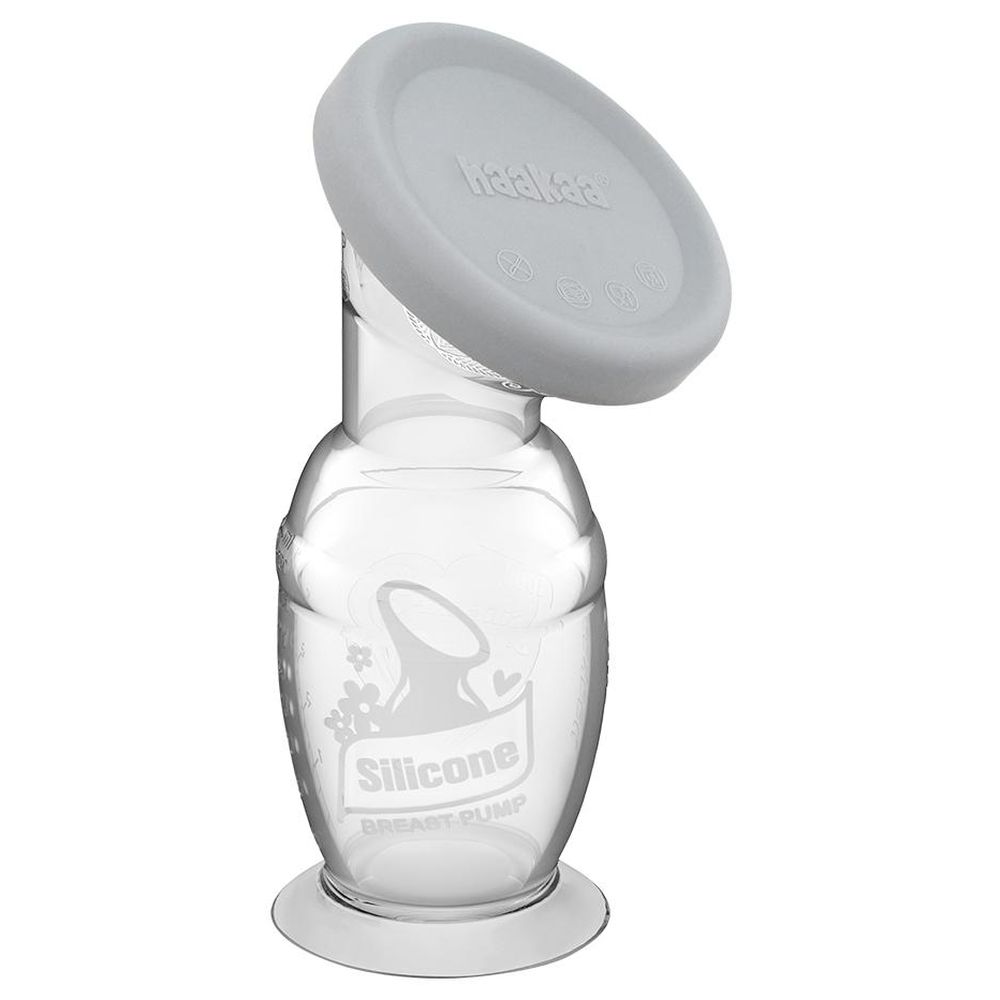 Haakaa - Silicone Breast Pump With Suction Base And Silicone Cap - 100 ml