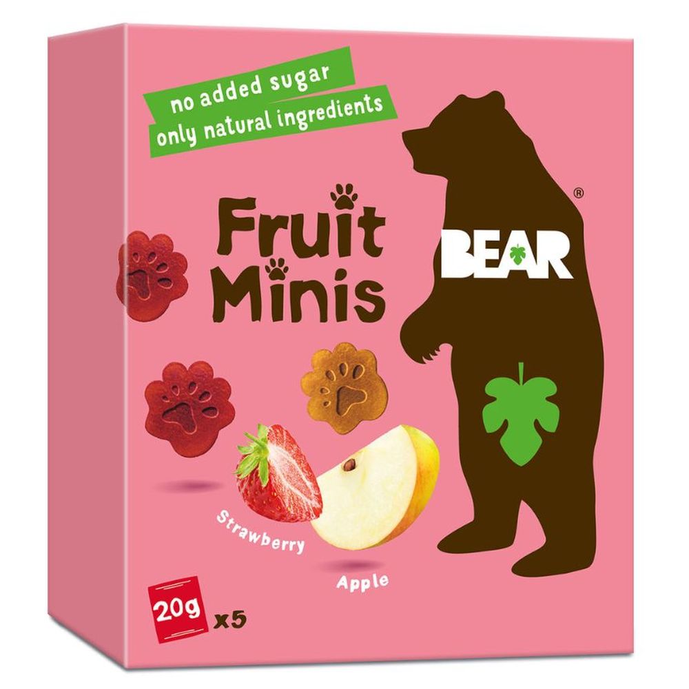 Bear - Paws Strawberry & Apple - Baby And Kids Snack