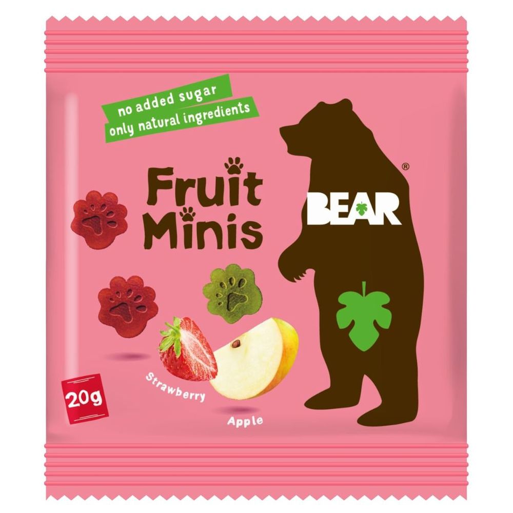Bear - Paws Strawberry & Apple - Baby And Kids Snack