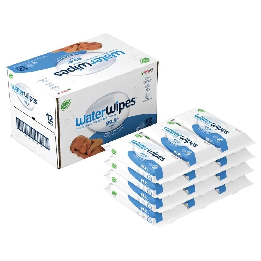 WaterWipes Original Plastic Free Unscented Wet Wipes - 720pcs