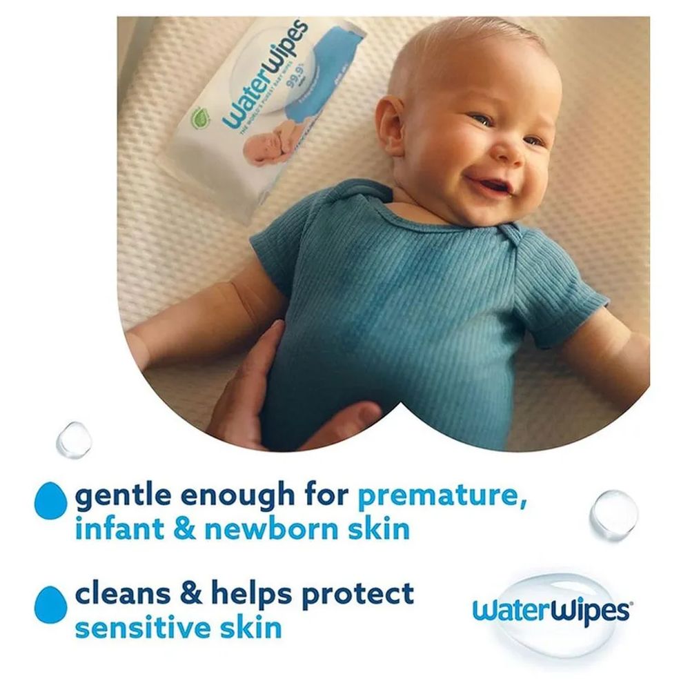 WaterWipes Original Plastic Free Unscented Wet Wipes - 720pcs