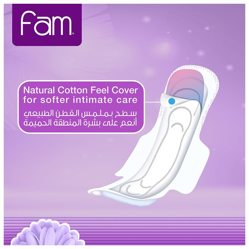 Fam Maxi Thick Folded With Wings Normal Sanitary Pads 10pcs