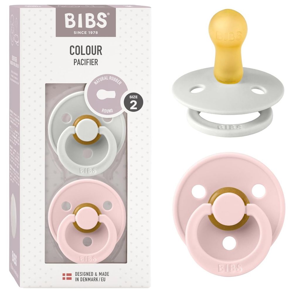 Bibs - Pacifier Size 2 - 6-18M - Pack of 2 - Haze/Blossom