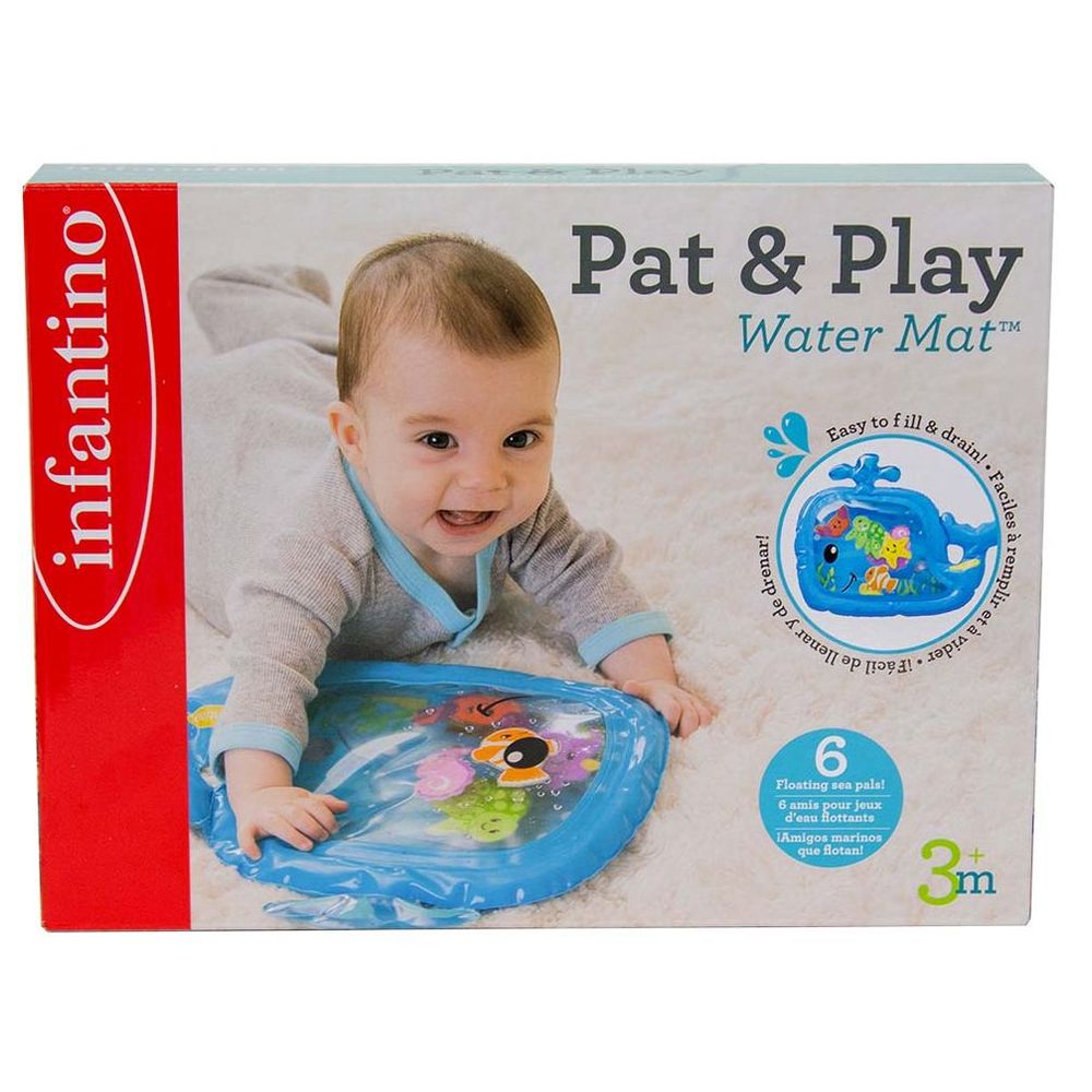 إنفانتينو - حصيرة لعب مائية حسية على شكل حوت - أزرق