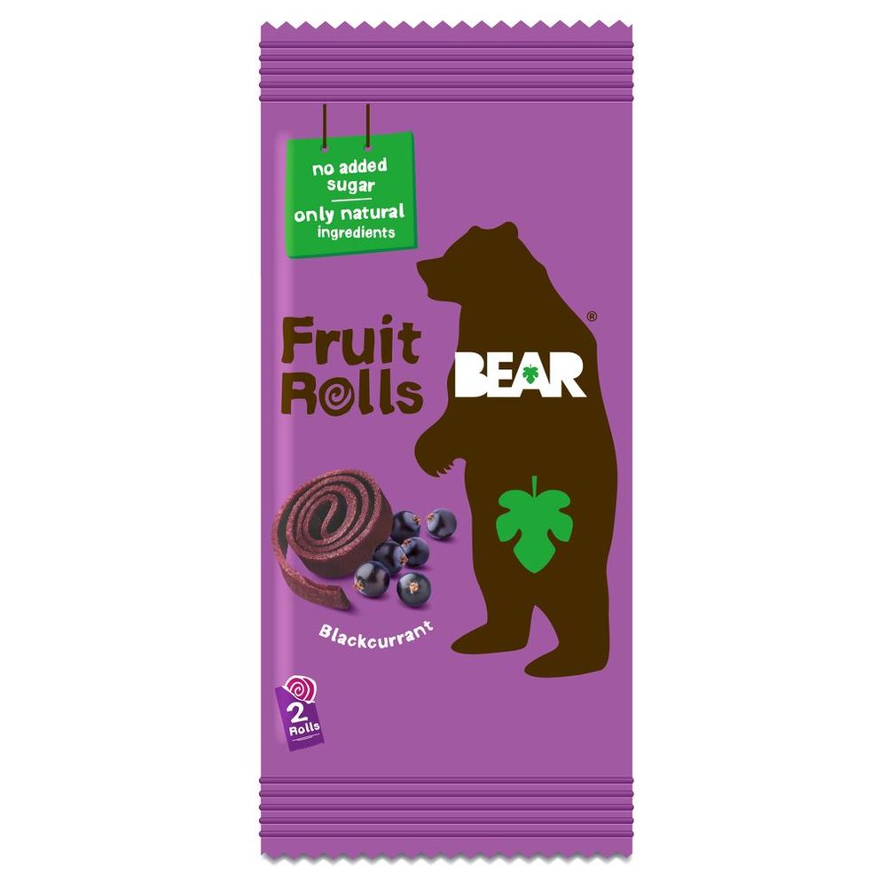 Bear - Fruit Rolls - Blackcurrant - 20 g - Pack of 5