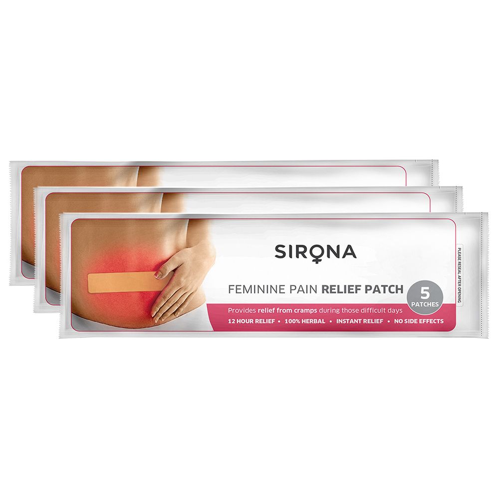 سيرونا - لصقات عشبية لتخفيف آلام الدورة الشهرية