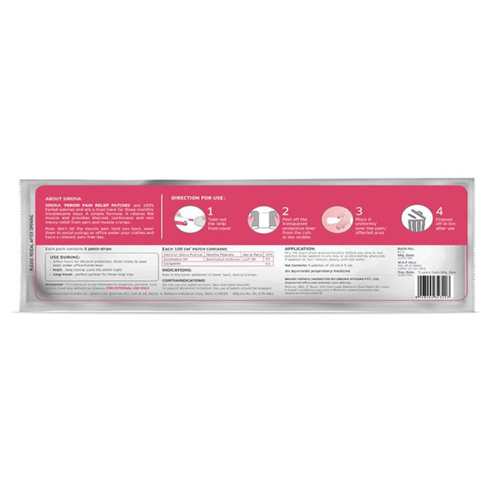Sirona - Herbal Period Pain Relief Patches