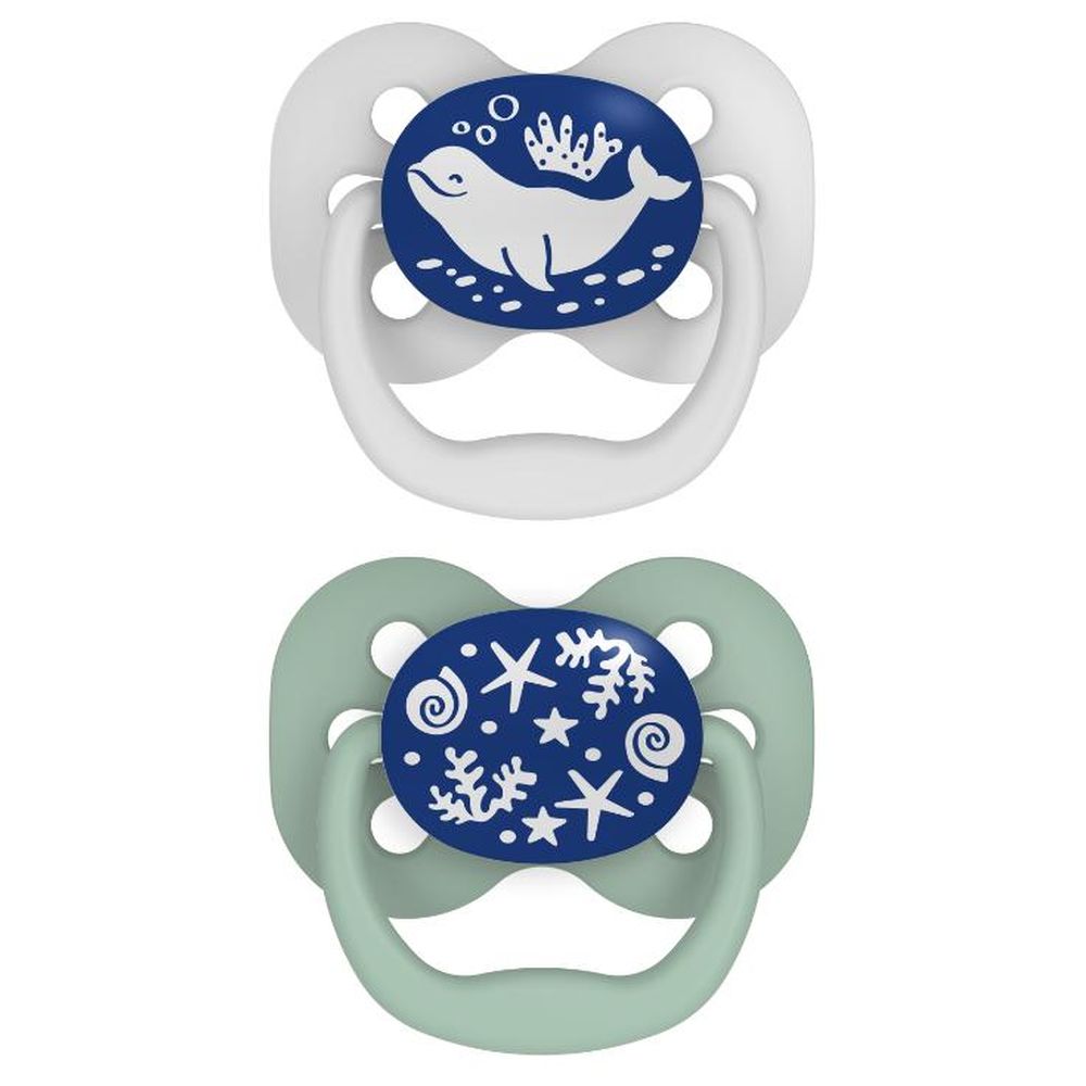 Dr. Brown's - Advantage Pacifier 0-6M - Stage 1 - Blue - Pack of 2