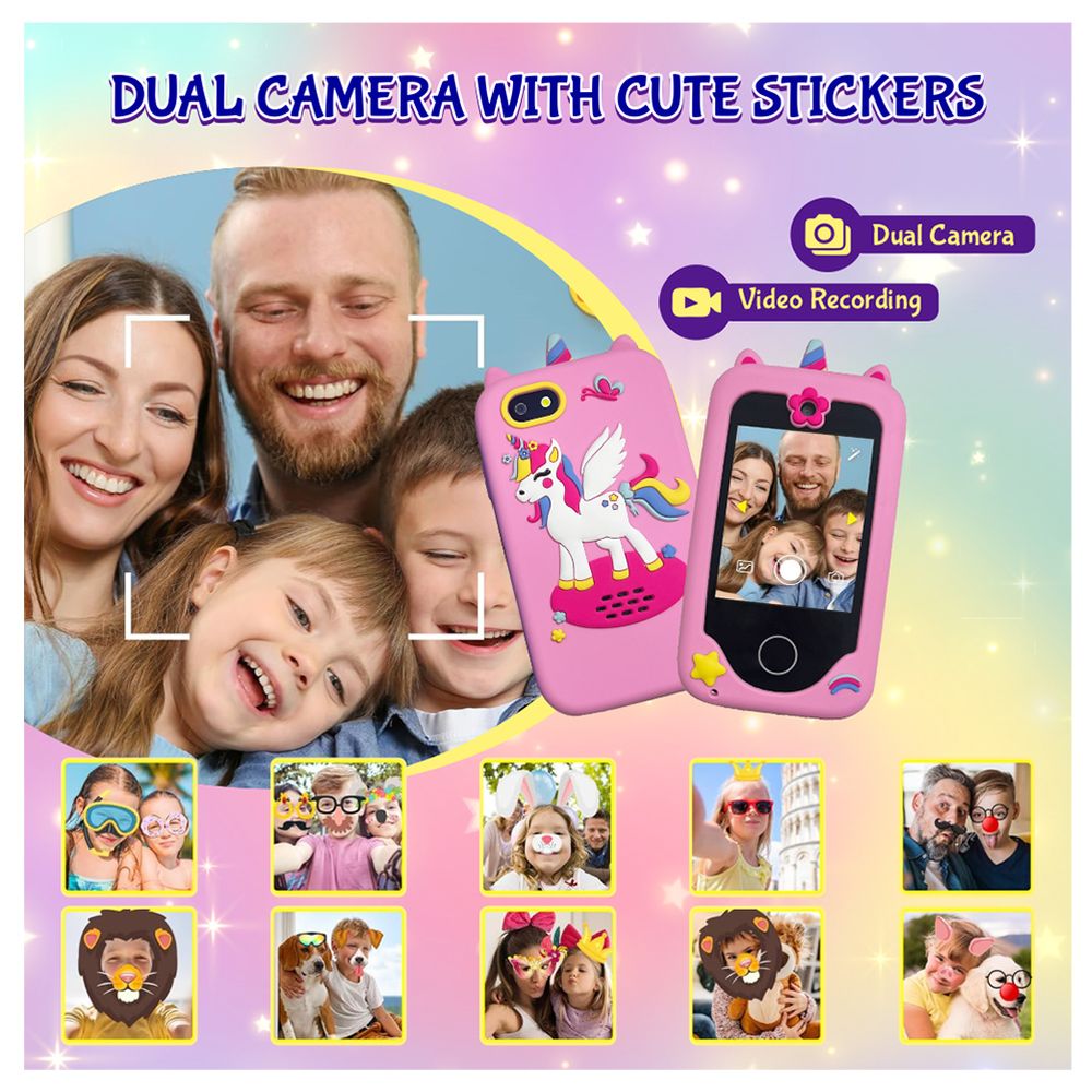 إيسن - ألعاب هواتف ذكية للأطفال للبنات - وردي