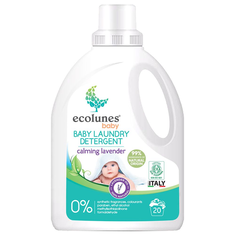 Ecolunes - Baby Laundry Detergent Calming - Lavender - 1000 ml