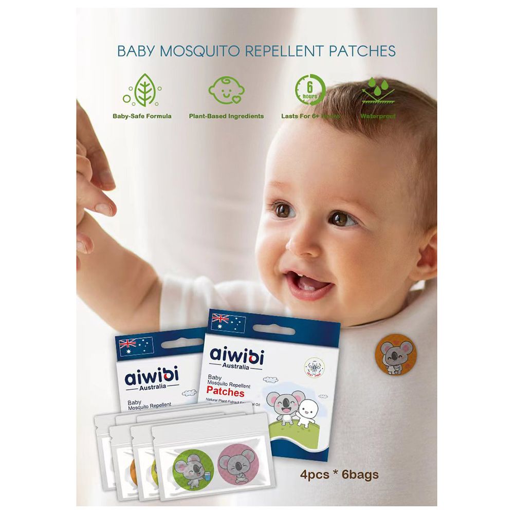 Aiwibi - Baby Mosquito Repellent - 24 Patches