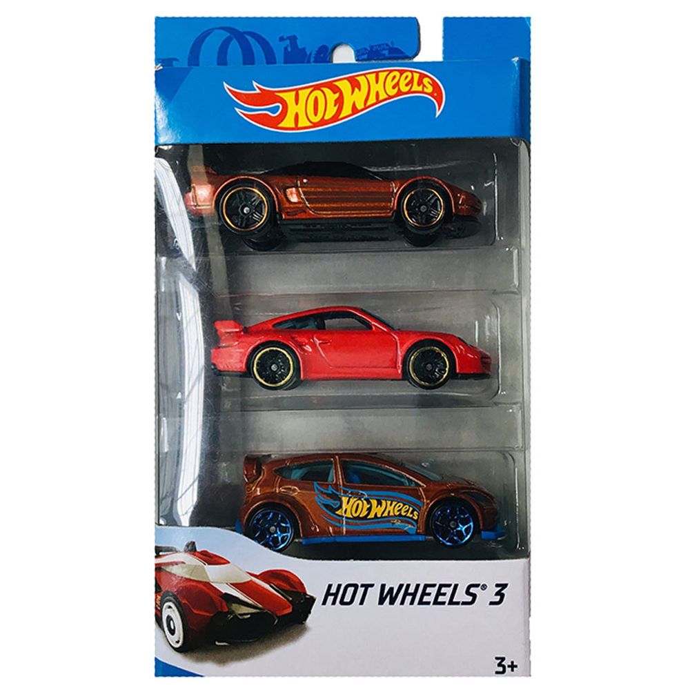 Hot Wheels Basic Cars 3 Pack - Assorted