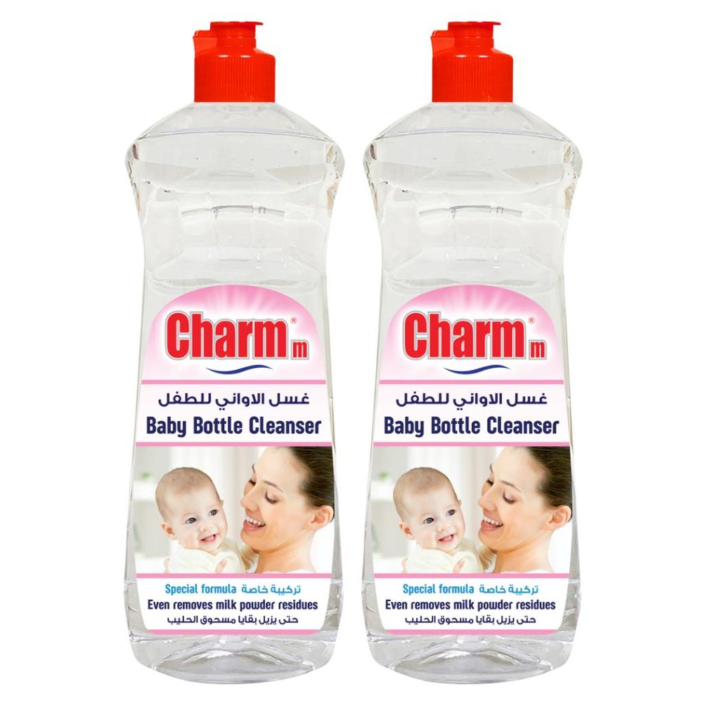 شارم - منظف رضّاعات الأطفال - 1 لتر - عبوة من قطعتين