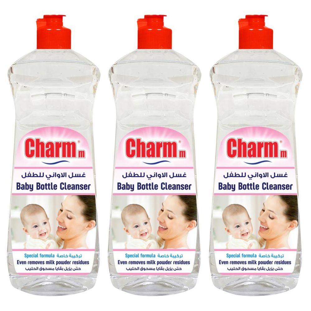 Charmm - Baby Bottle Cleanser - 1L - Pack of 3