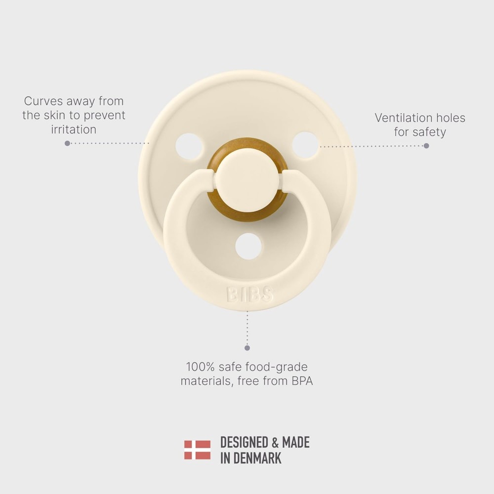 Bibs - Pacifier Size 1 - 0-6M - Pack of 2 - Haze / Blossom