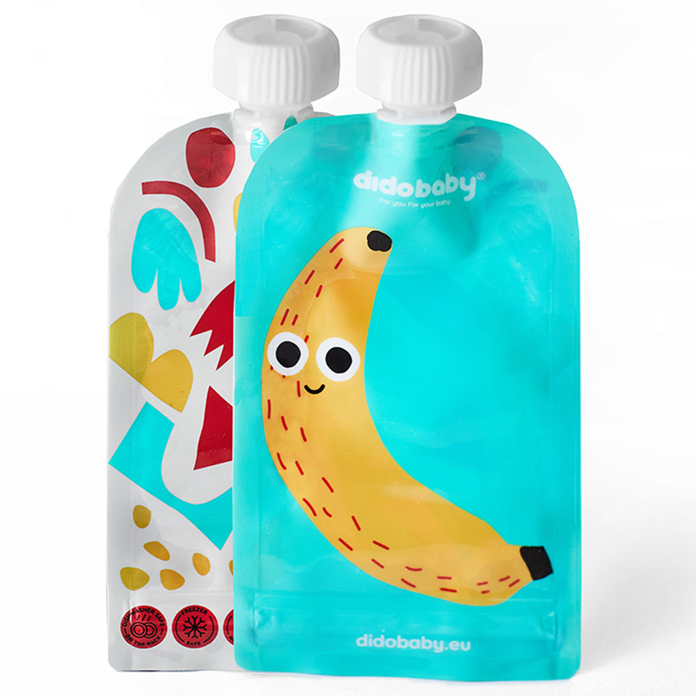 Didobaby - Reusable Food Pouch - Fruits - 100 ml - Pack of 6