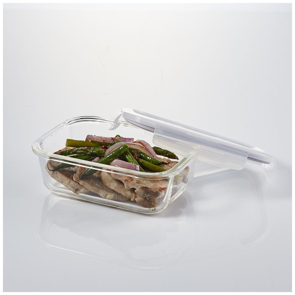 LocknLock - Oven Glass Rectangle with Lid - 380ml - Clear