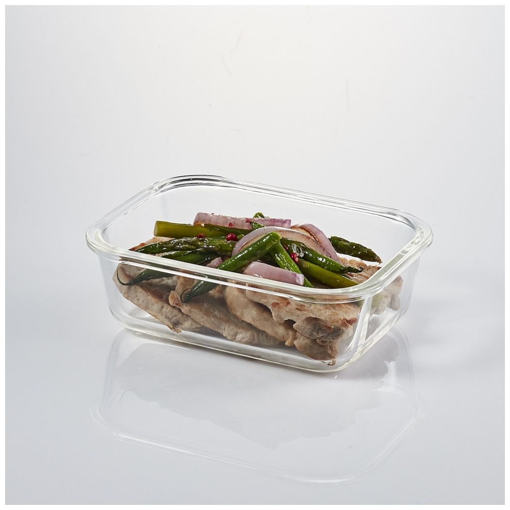 LocknLock - Oven Glass Rectangle with Lid - 730ml - Clear