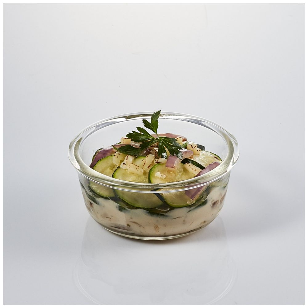 LocknLock - Oven Glass Round with Lid - 400ml - Clear