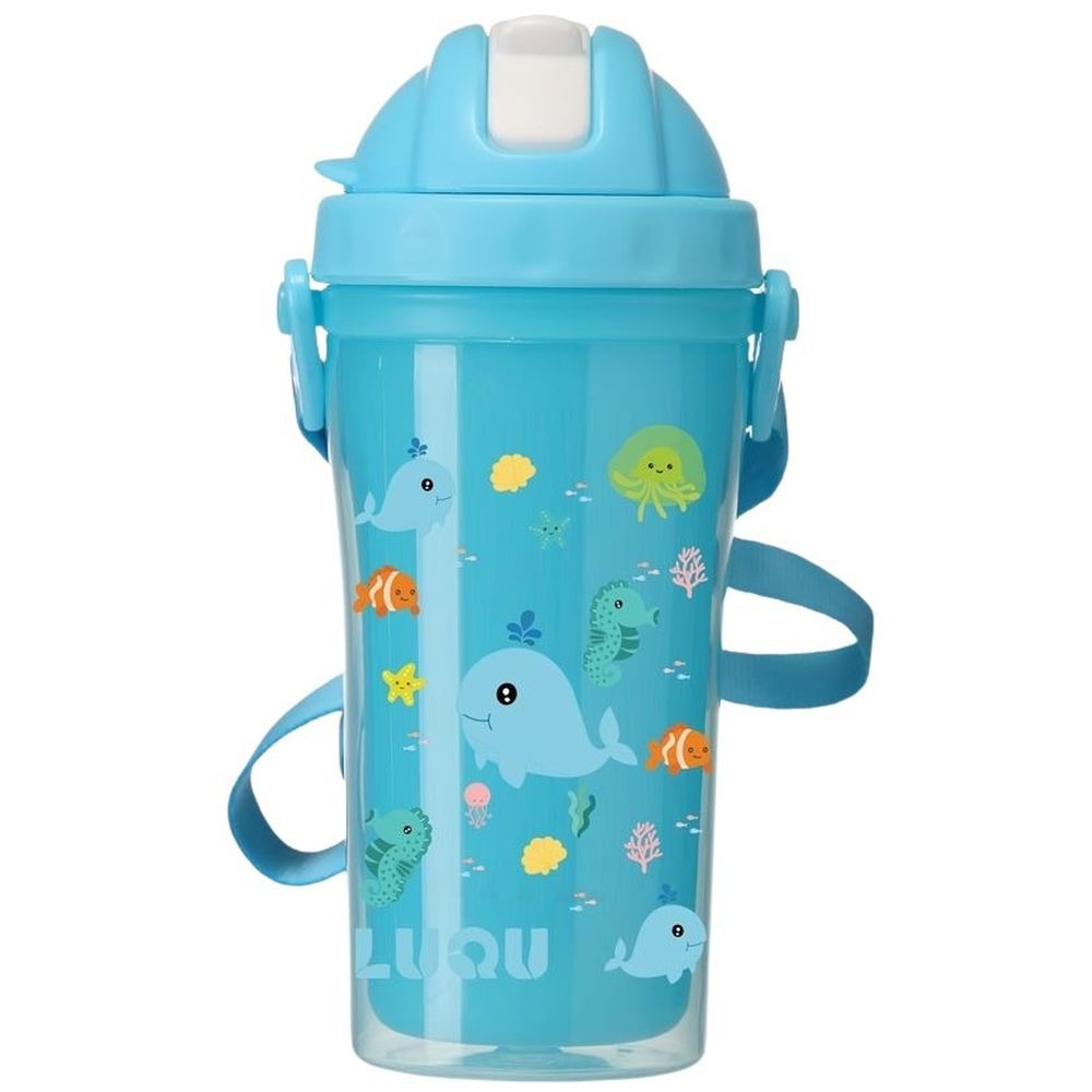 لوكو - زمزمية مياه عازلة للحرارة بطبقتين - أزرق - 340 مل