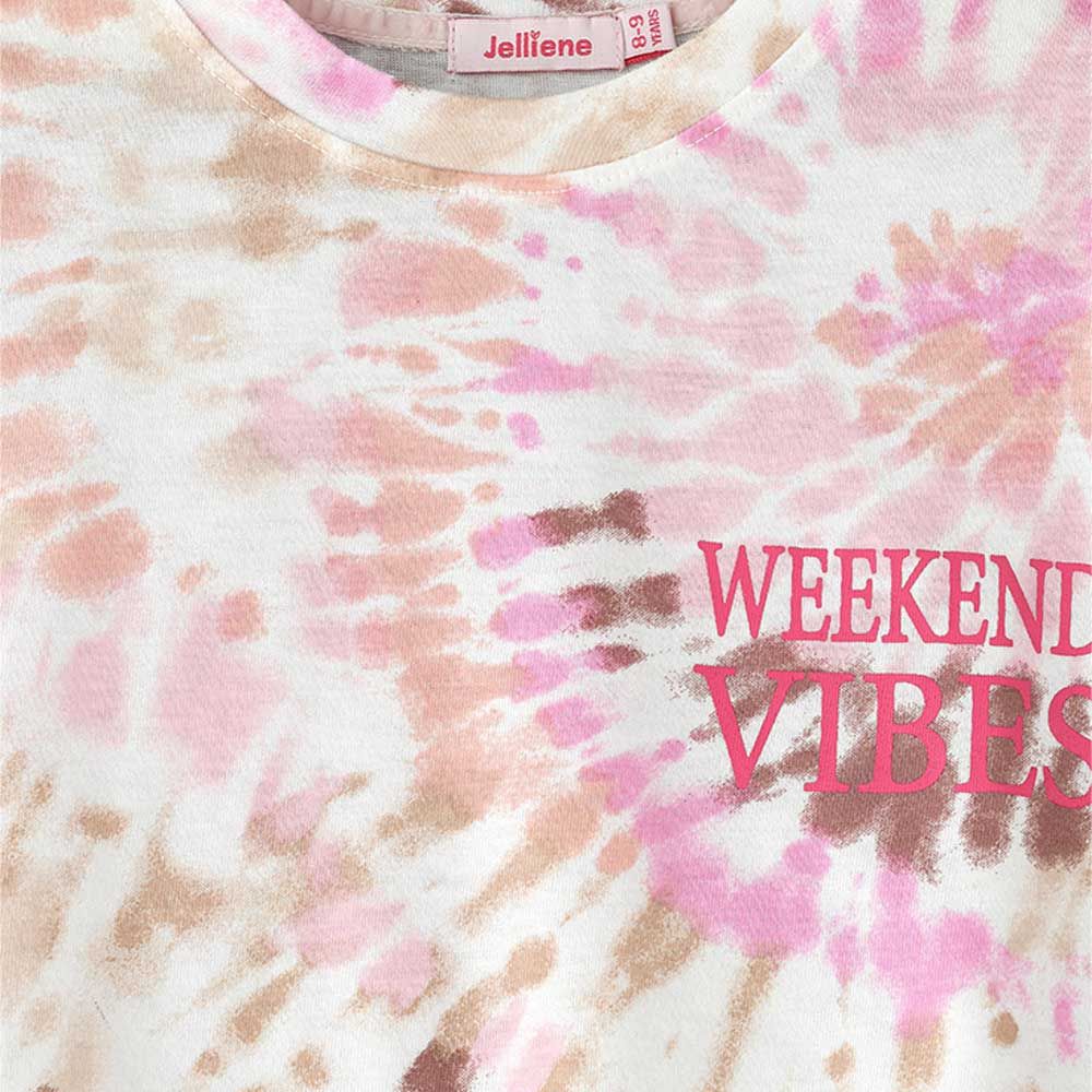 جيلين- تي شيرت قصير للبنات اصباغ