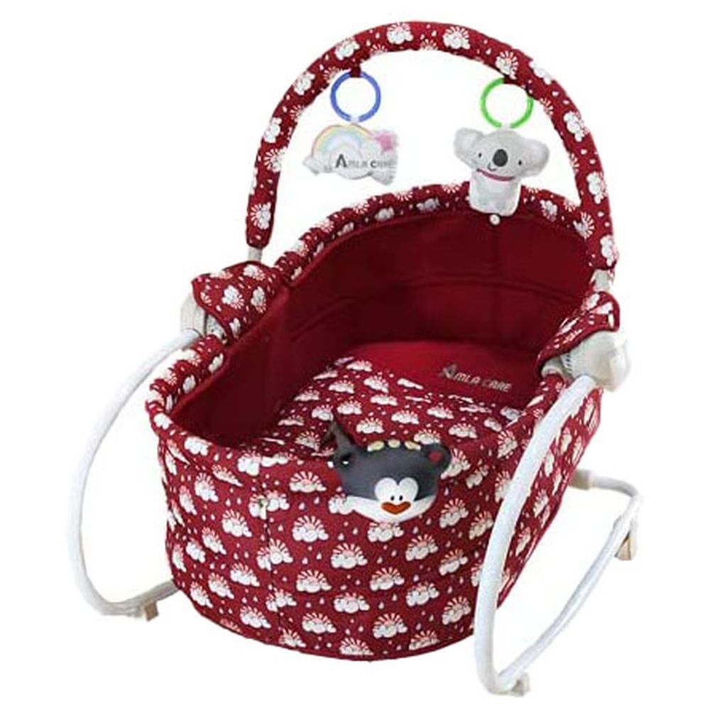 أملا كير - سرير هزاز - أحمر