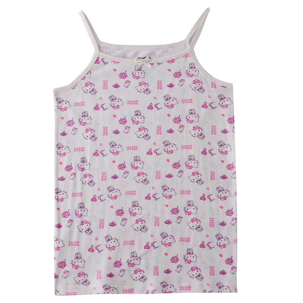 هالو كيتي - بروتيل بناتي داخلي مطبوع - أبيض وزهري - عدد 3