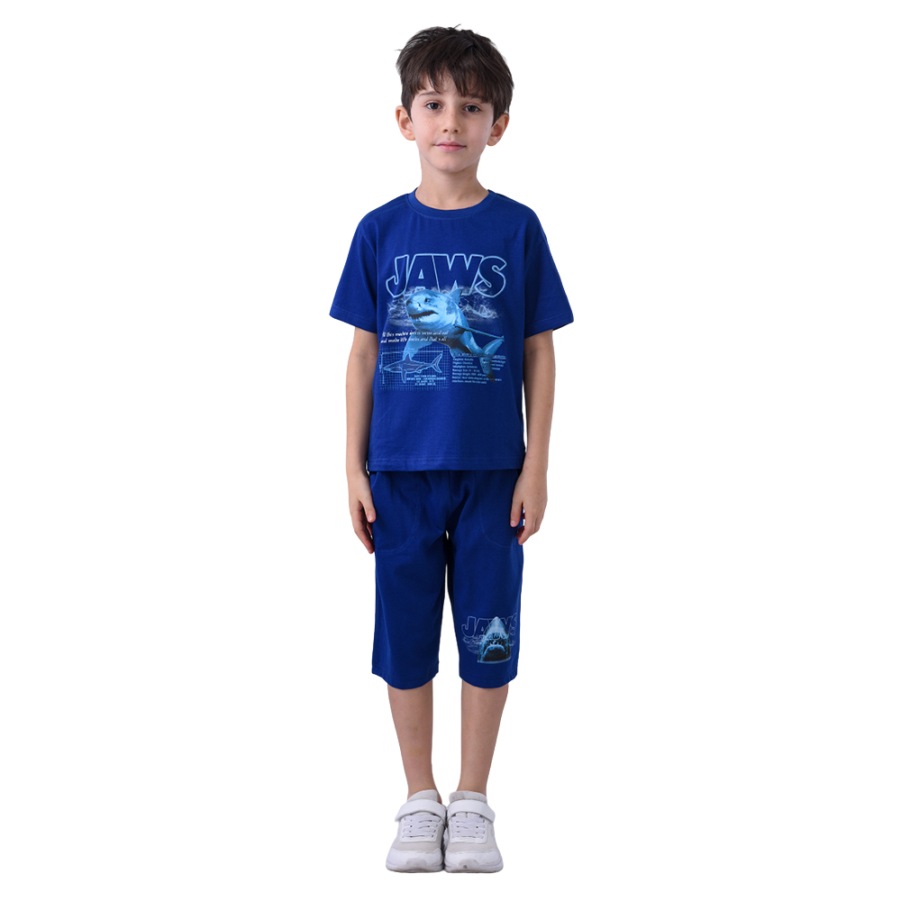 Star Wars - 2pc-Set - Boy Half Sleeve T-Shirt With Shorts - Dark Blue