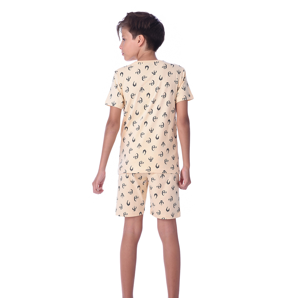 Star Wars - 2pc-Set - Half Sleeve T-Shirt With Shorts - Cream