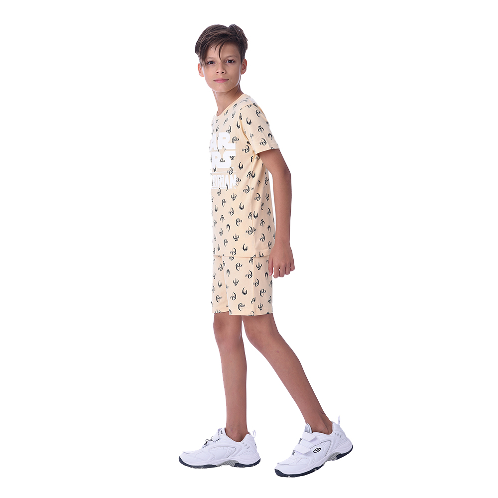 Star Wars - 2pc-Set - Half Sleeve T-Shirt With Shorts - Cream