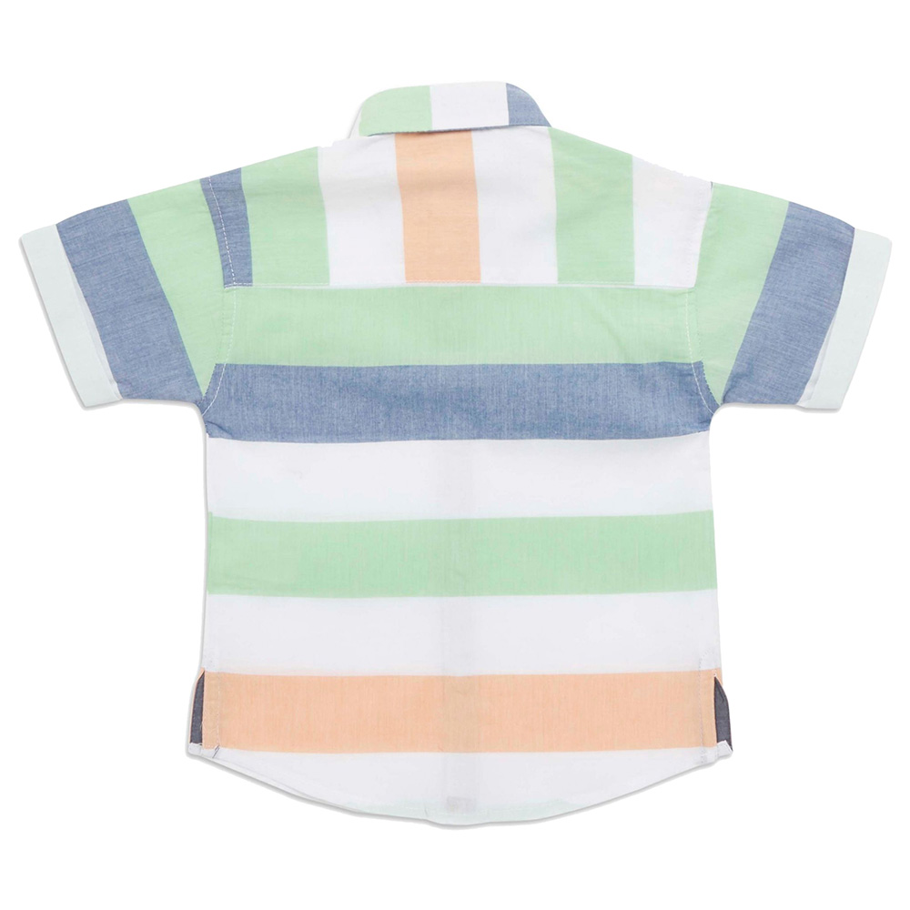 لتل كانجاروز - قميص نصف كم للأولاد - خوخي/أبيض