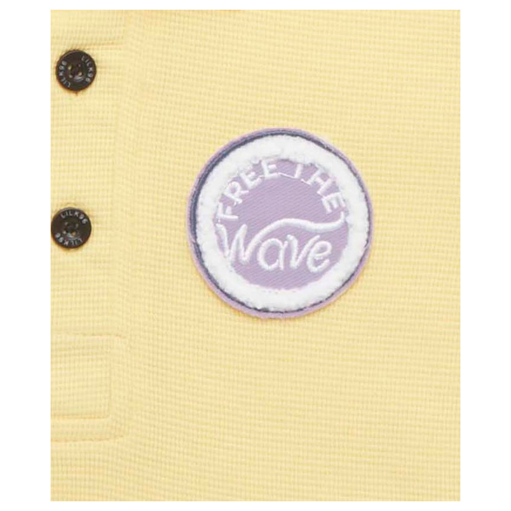 تيشيرت بولو بأكمام قصيرة وياقة للأولاد من لتل كانجاروز - أصفر